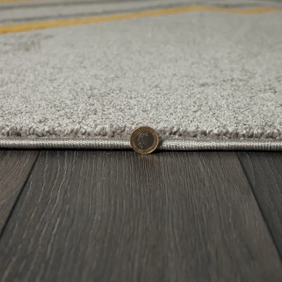 Hand Carved Doormat with Swirl Design - Charcoal