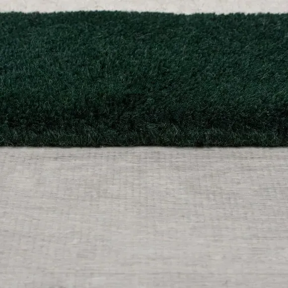 Hand Carved Wool Rug - Green, Wool