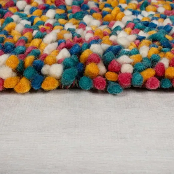 Hand-Crafted Wool Rug - Multicoloured, Wool
