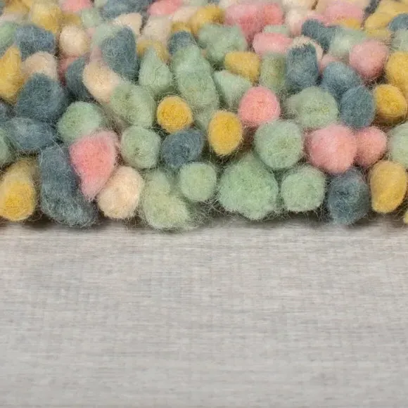 Hand-Crafted Wool Rug - Pastel, Wool