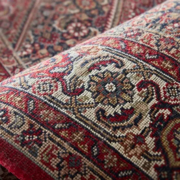 Hand-Knotted Persian Rug - Red, Wool