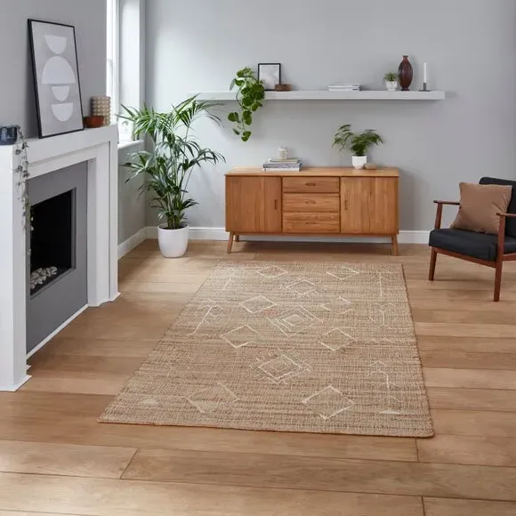 Hand Knotted Rug - Natural, Jute