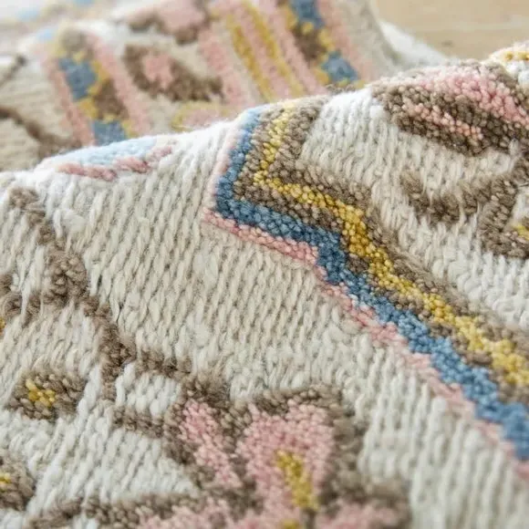 Hand-Knotted Rug Traditional Floral - Multicoloured, Wool