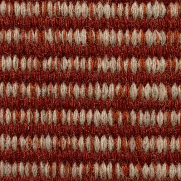 Hand-Made Wool Runner - Orange, 100% Wool