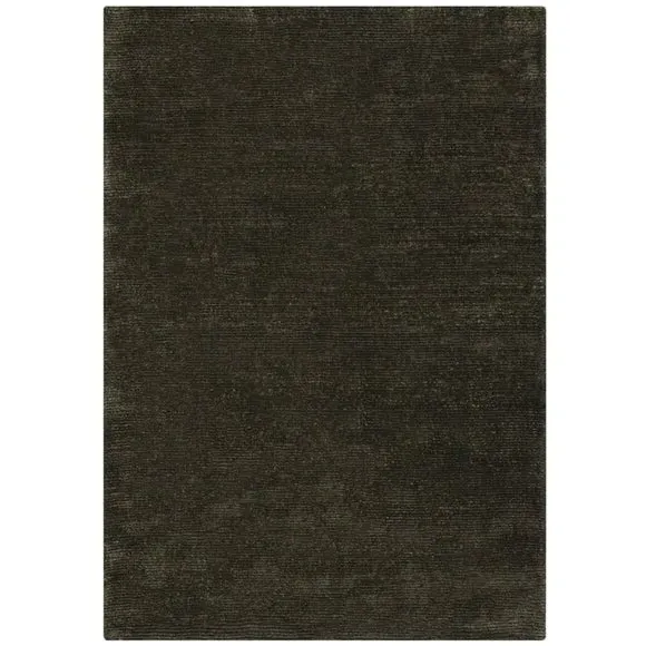 Hand Tufted Rug with Ribbed Texture - Khaki, Wool