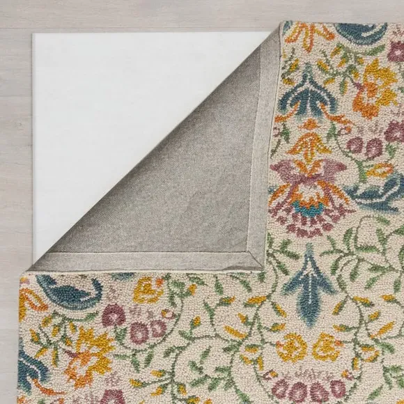 Hand Tufted Wool Rug - Yellow, Natural Wool