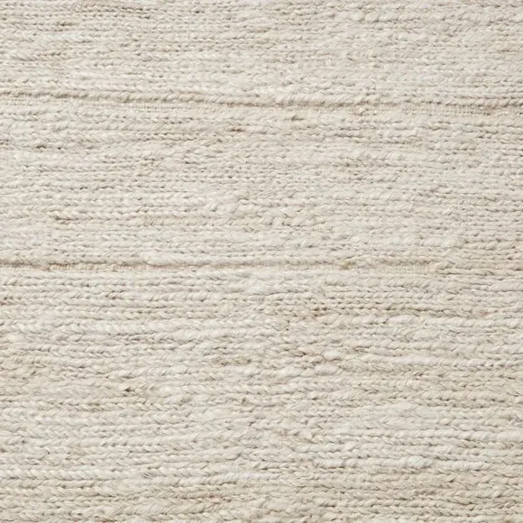 Handwoven Rug with Braided Texture - Natural, Jute