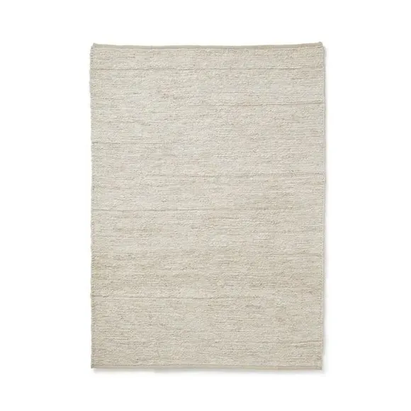 Handwoven Rug with Braided Texture - Natural, Jute