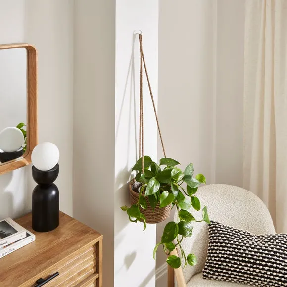 Hanging Plant Pot - Brown, Seagrass image