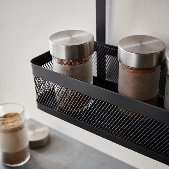 Hanging Spice Rack - Black, Steel