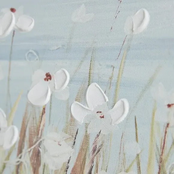 Harbour Scene Canvas Print - Blue, MDF