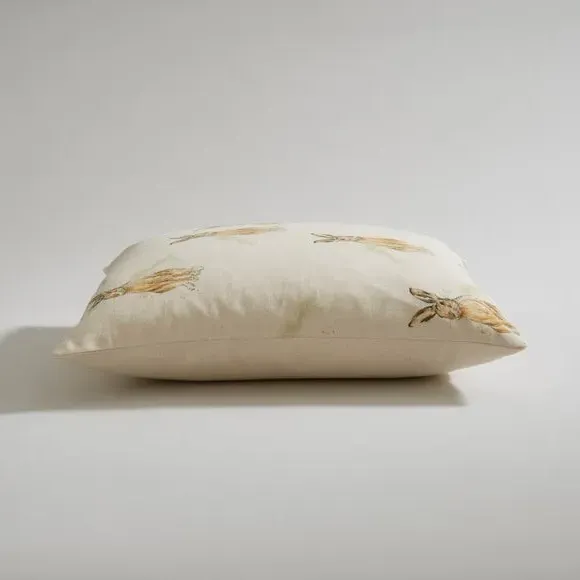 Hare Printed Cushion Cover - Natural