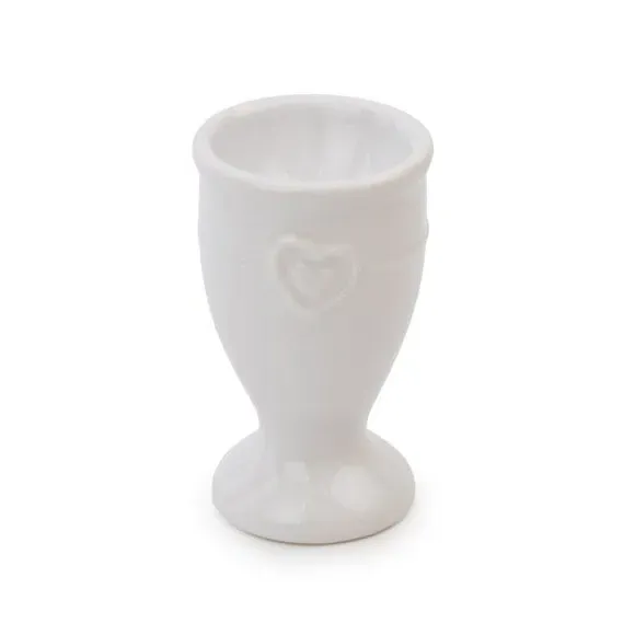 Heart Egg Cup - White