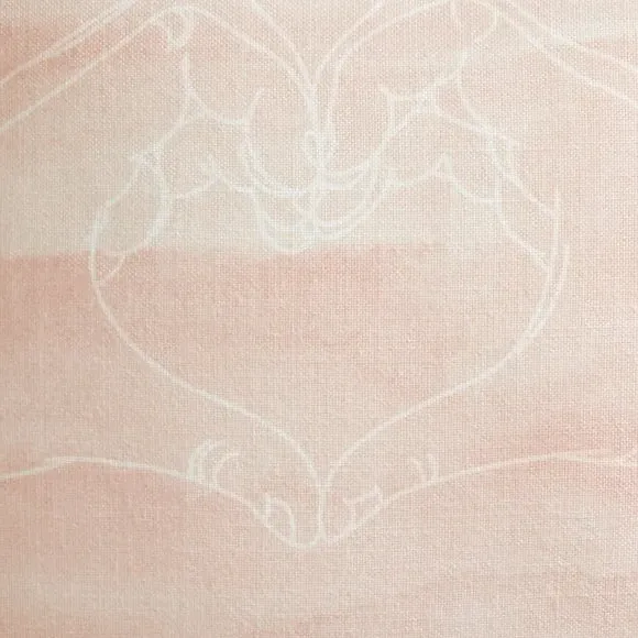 Heart Hands Cushion - Pink, Polyester