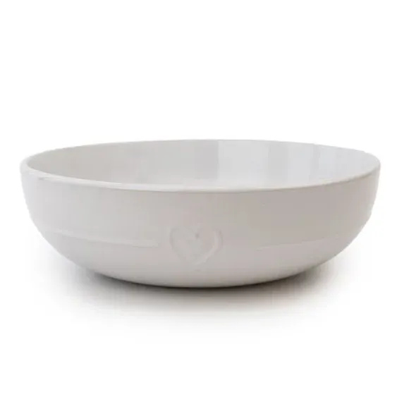 Heart Serving Bowl - White, Stoneware image