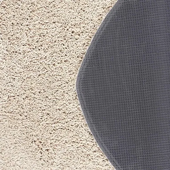 Heart Shaggy Rug Machine Washable - Natural