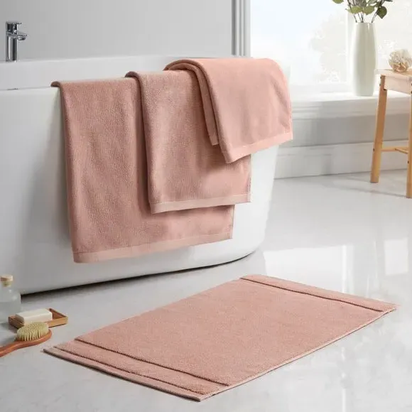 Heavyweight Bath Mat - Rose, Cotton