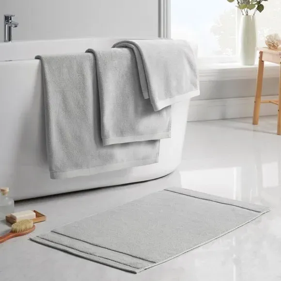 Heavyweight Bath Towel 800 GSM - Silver, Cotton