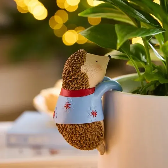 Hedgehog Plant Pot Hanger - Multicolor, Polyresin image