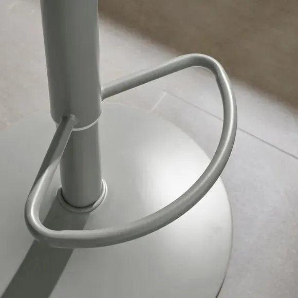Height Adjustable Barstool - Charcoal, Leather