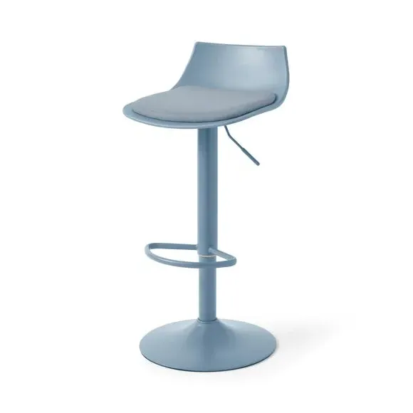 Height Adjustable Barstool - Cornflower, Fabric