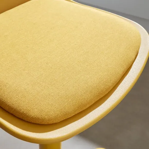 Height Adjustable Barstool - Ochre, Fabric