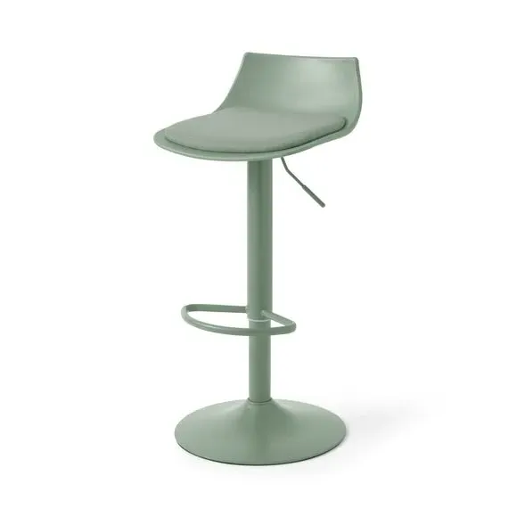 Height Adjustable Barstool - Sage, Fabric