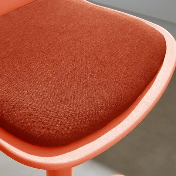 Height Adjustable Barstool - Tigerlily, Fabric