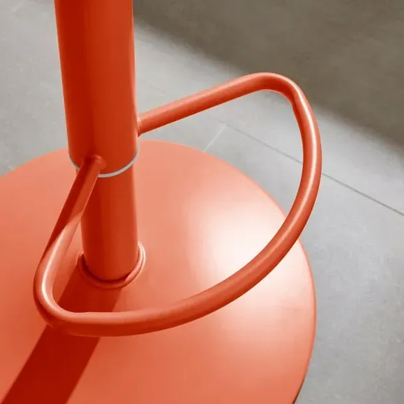 Height Adjustable Barstool - Tigerlily, Fabric