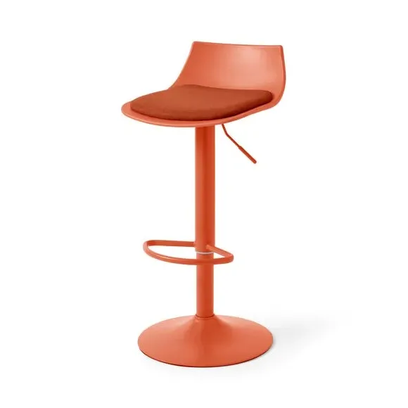 Height Adjustable Barstool - Tigerlily, Fabric