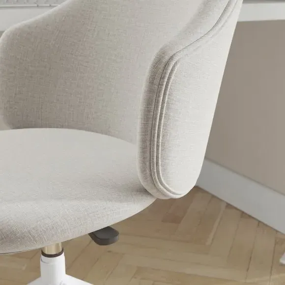 Height Adjustable Office Chair - Natural, Fabric