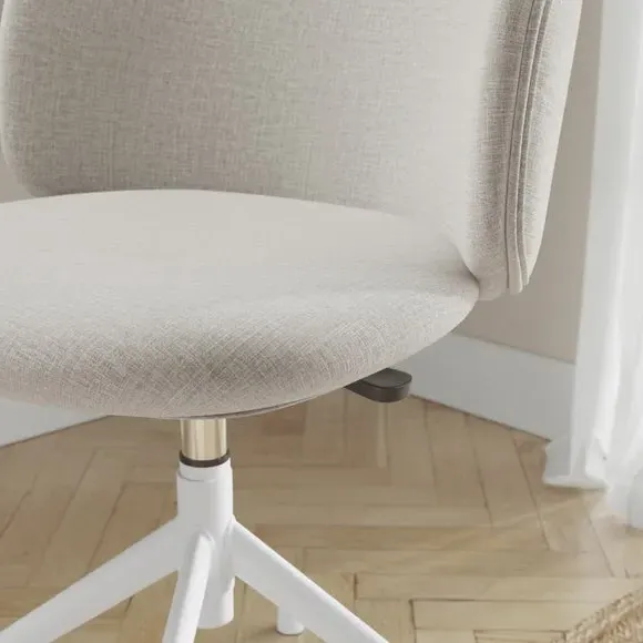 Height Adjustable Office Chair - Natural, Fabric