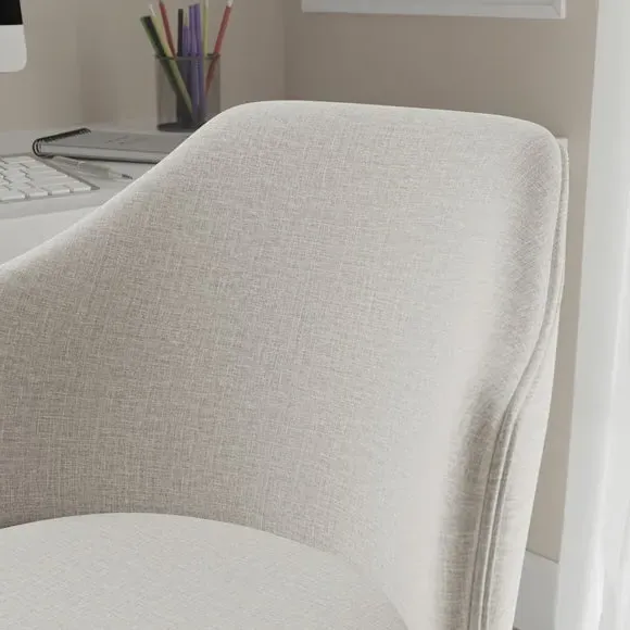 Height Adjustable Office Chair - Natural, Fabric