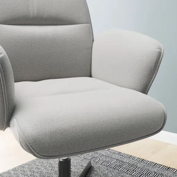 Height Adjustable Office Chair - Natural, Fabric