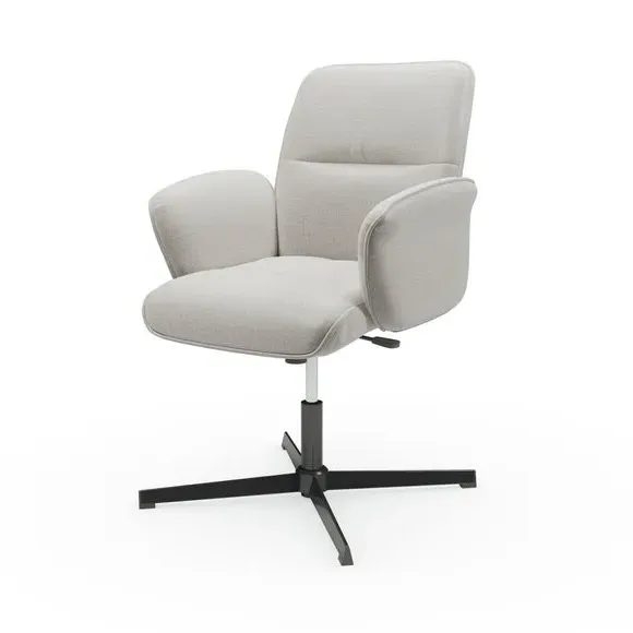 Height Adjustable Office Chair - Natural, Fabric