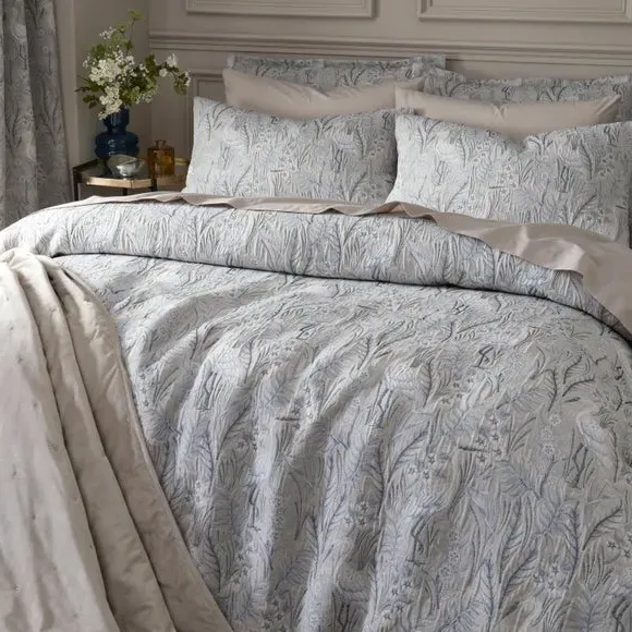 Heron Duvet Cover & Pillowcase Set - Mushroom