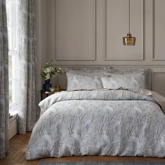 Heron Duvet Cover & Pillowcase Set - Mushroom