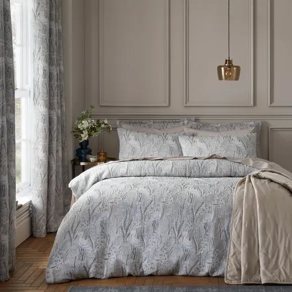 Heron Duvet Cover & Pillowcase Set - Mushroom