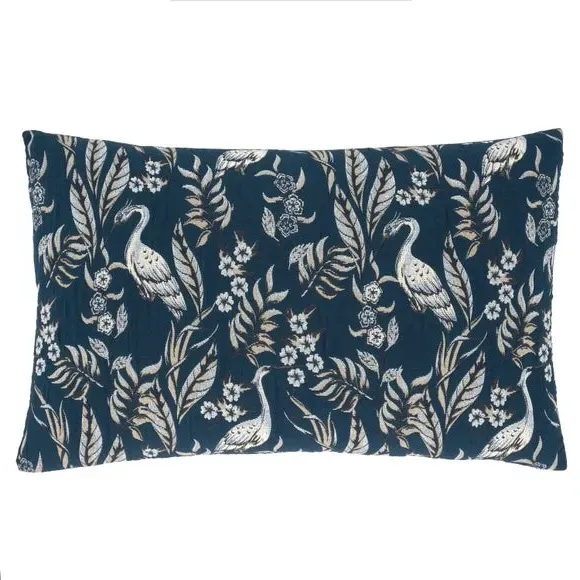 Heron Duvet Cover & Pillowcase Set - Navy