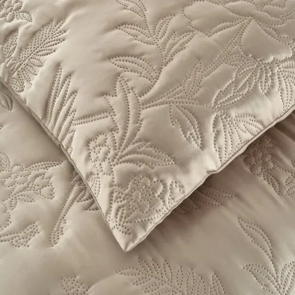 Heron Duvet Cover Set - Champagne, Polyester