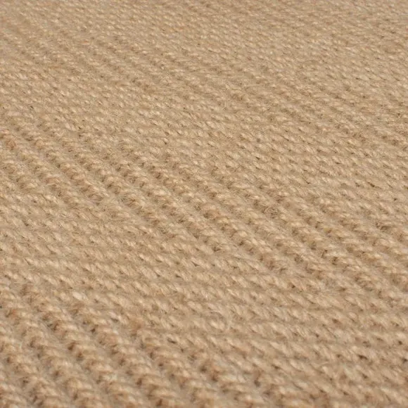 Herringbone Border Rug - Natural, Jute