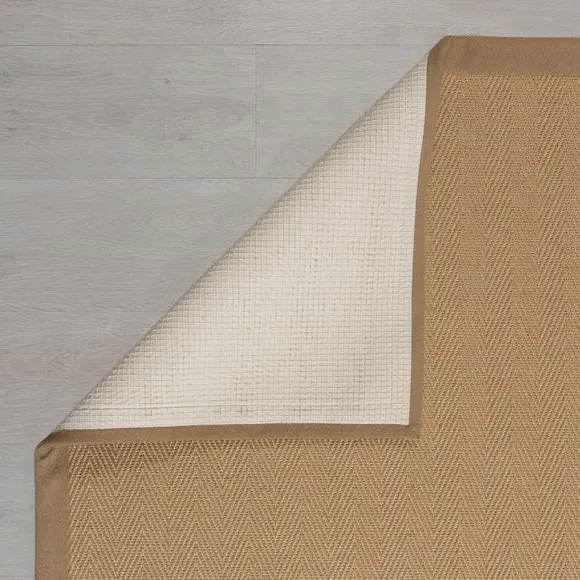 Herringbone Border Rug - Natural, Jute
