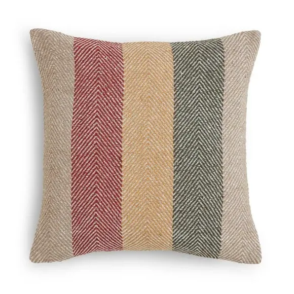 Herringbone Cushion with Filling - Multicolor