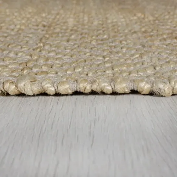 Herringbone Flatweave Rug - Green, Jute
