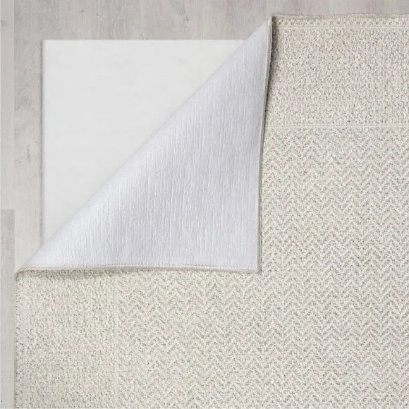 Herringbone Flatweave Rug - Natural, Polyester