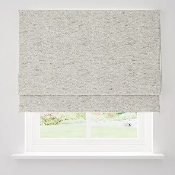 Herringbone Roman Blind with Chain - Natural