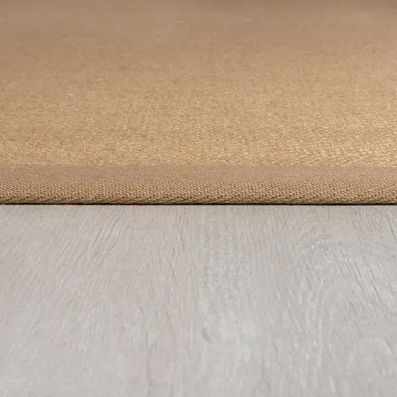 Herringbone Runner Rug with Border - Natural, Jute