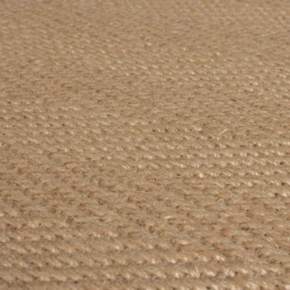 Herringbone Runner Rug with Border - Natural, Jute