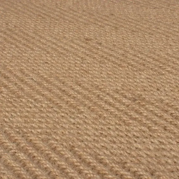 Herringbone Stair Runner - Black, Jute
