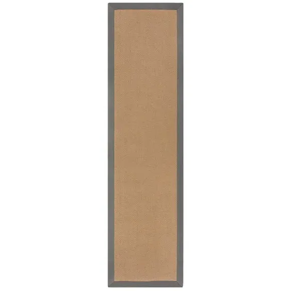 Herringbone Stair Runner - Grey, Jute